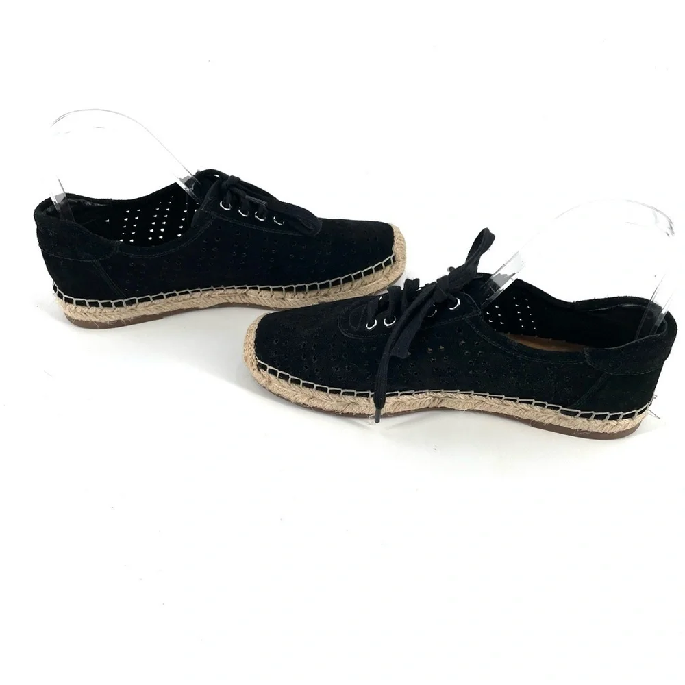 Marc Fisher LTD Mandal Espadrille Sneaker Black Suede Shoe